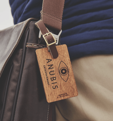 Wood Luggage Tag